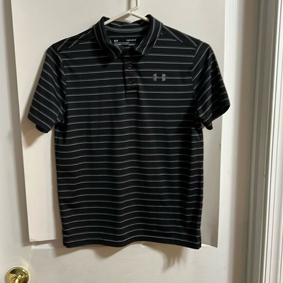 Under Armour youth size large black polo - Picture 1 of 4